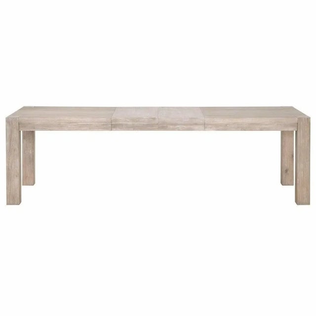 102.5" Solid Wood Extendable Dining Table by Essentials for Living For Sale In Washington DC - Image 6 of 7