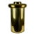 1990's Large Brass Round Garbage Can by H.T. Storrs & Associates For Sale