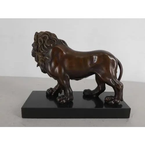 Bronze Reproduction Florentine Lion For Sale - Image 6 of 9
