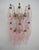 Vintage Italian Poliedri Pink Glass Wall Sconces, 1990, Set of 2 For Sale - Image 4 of 13