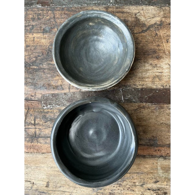 ]Vintage Original Studio Pottery Bowls - Set of 2 For Sale - Image 12 of 12