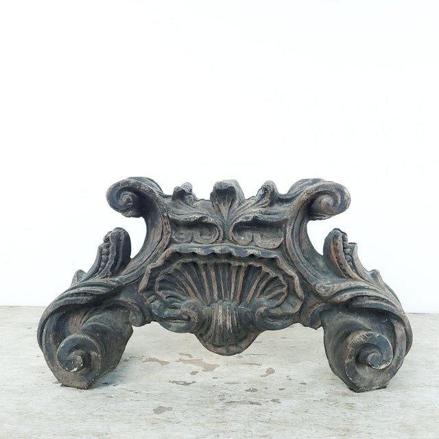 Metal 19th Century Steel Fragment in the Baroque Style, Italy For Sale - Image 7 of 7