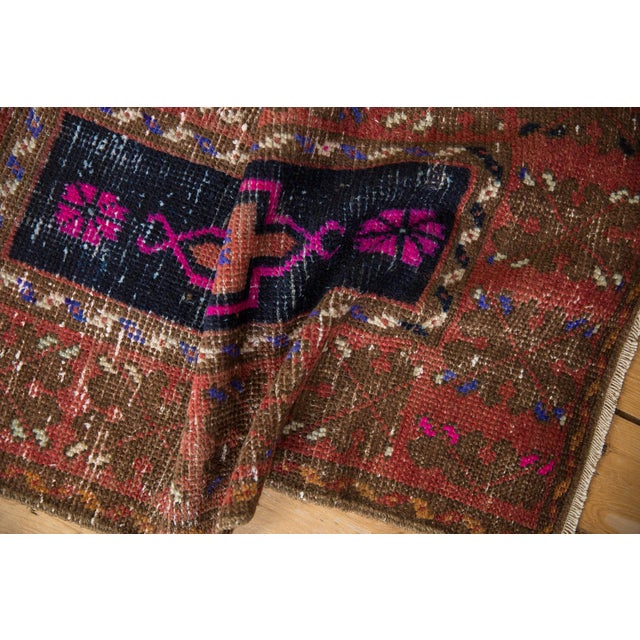 Boho Chic Vintage Distressed Oushak Rug - 1'10" X 3'4" For Sale - Image 3 of 6