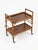 Mid-Century Modern Bamboo and Wood Serving Cart, 1960s For Sale - Image 3 of 4