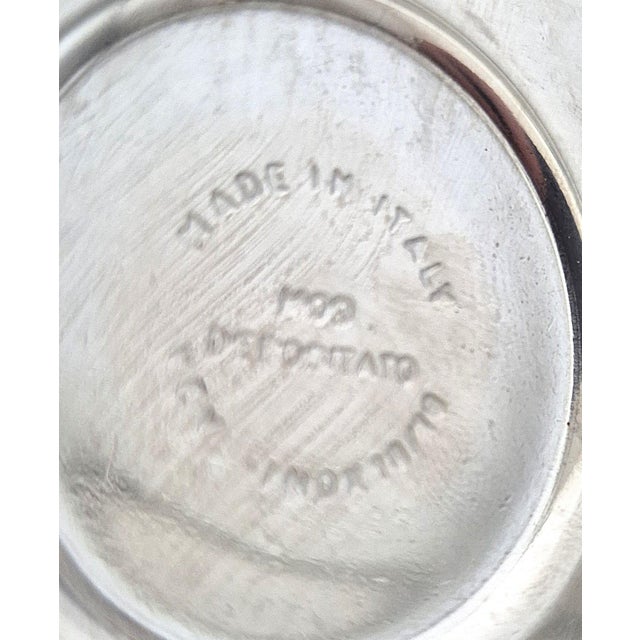 Vintage Coffee Set in Stainless Steel with Gold Finish, 1980s, Set of 3 For Sale - Image 4 of 6