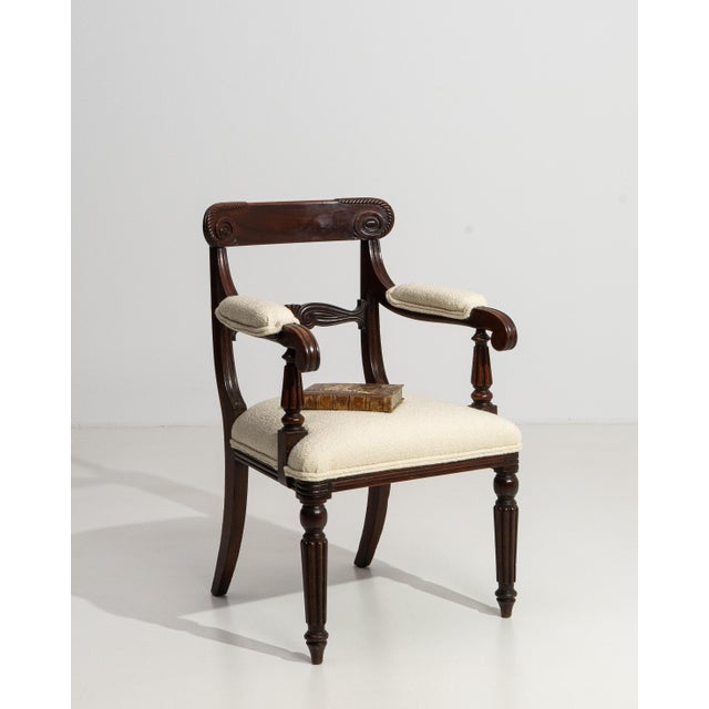19th Century William IV Carver Armchair With Upholstered Seat & Arms For Sale - Image 16 of 16