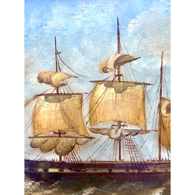 Mid-Century Maritime Oil Painting by B. James For Sale - Image 10 of 16