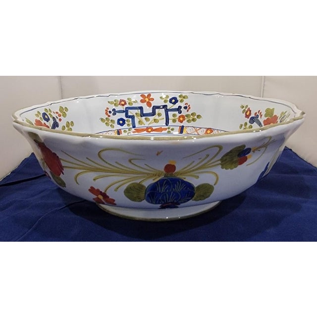 The Faenza Garofano Blue Carnation pattern is a highly collectible, traditional Italian Majolica. Pieces marked with AMM...