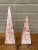 Pink Marble Obelisks With Dramatic Veining, a Pair For Sale - Image 4 of 9