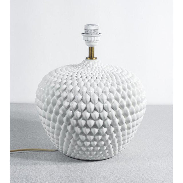 Italian Ceramic Table Lamp, 1970s For Sale - Image 6 of 12