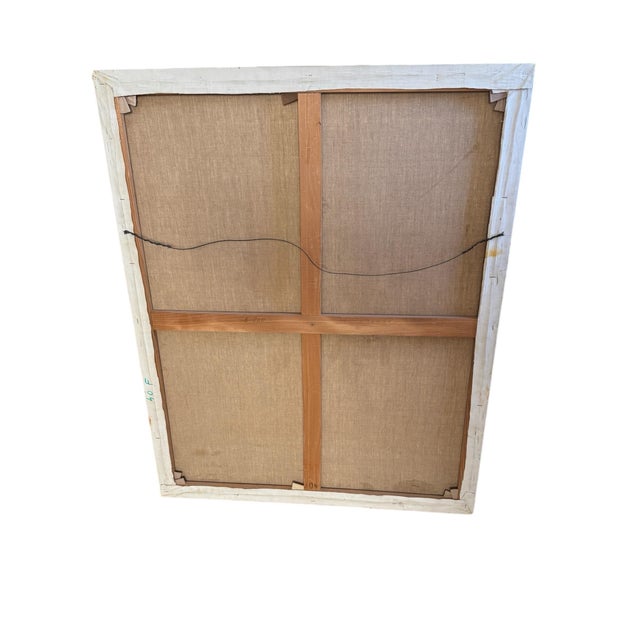 1990s Original Oil Painting Signed by Artist For Sale - Image 12 of 12