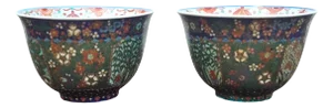 Late 19th-Early 20th Century Cloisonné Bowls, Asia, Set of 2