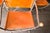 Orange Mid 20th Century Italian Steel and Leather Curule Chairs - Set of 8 For Sale - Image 8 of 13