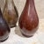 Japanese Vintage Japanese Bud Vases Patinated Brass Set of Three For Sale - Image 3 of 12