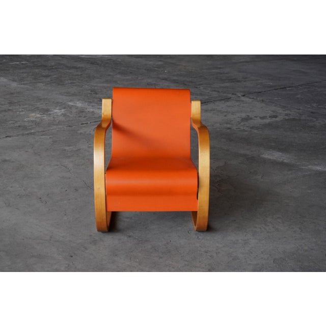 Orange Nr. 31 Cantilever Lounge Chair by Alvar Aalto for Finmar, Finland, 1930s For Sale - Image 8 of 10