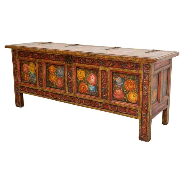 Chest in Carved Pine, 1960 For Sale - Image 4 of 18