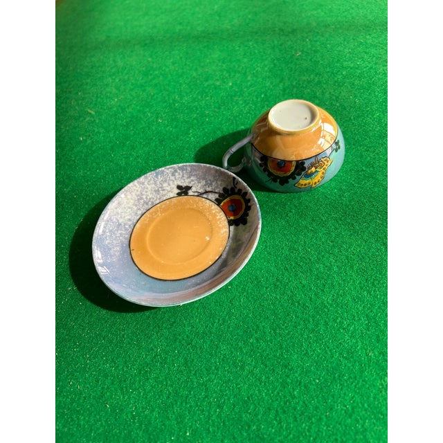 Cerulean Vintage Tahito Lusterware Tea Set - Set of 8 For Sale - Image 8 of 10