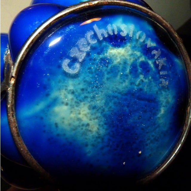 Large 10" Art Deco 1930s Czech Brutalist "Imprisoned" Spatter Glass Vase by Kralik For Sale In Los Angeles - Image 6 of 9