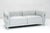 Bauhaus Grey Leather LC3 Sofa by Le Corbusier, Pierre Jeanneret and Charlotte Perriand for Cassina, 1980s For Sale - Image 12 of 12