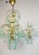 Vintage Turquoise Crystal Chandelier Lighting 1980s For Sale - Image 6 of 13