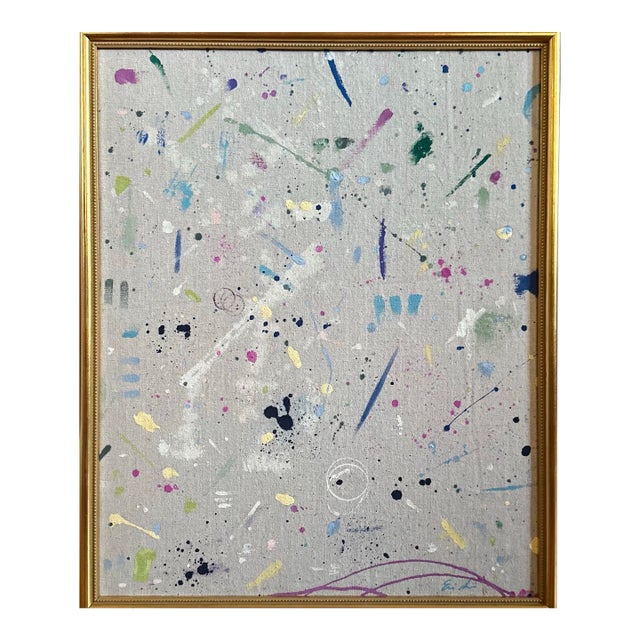 Erin Simon Original Brush Strokes Drop Cloth For Sale