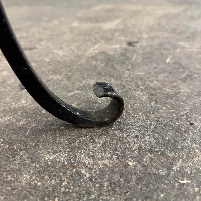 Pair of Salterini Iron Arm Dining Chairs Art Deco, Attributed For Sale - Image 10 of 12