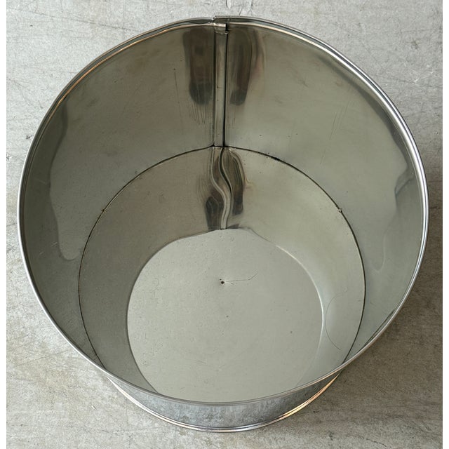 1980s 1980's Polished Chrome Planter For Sale - Image 5 of 5