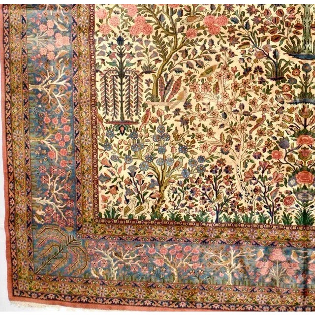 Antique Kashan Rug 11'2'' X 15'1'' For Sale In New York - Image 6 of 10