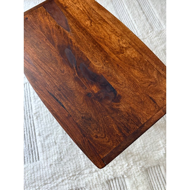 Mid Century MCM Tapered Leg Side Table For Sale In Houston - Image 6 of 9