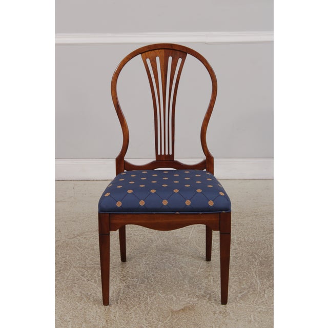 Set of 8 Harden Cherry Balloon Back Dining Chairs For Sale - Image 10 of 18