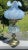 Mid 20th Century Rare Vintage Ice Blue Satin Frost Fenton Paisley Glass Table Lamp 20th C. For Sale - Image 5 of 18