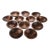 Vintage Artisans Wood Salad Nut Snack Bowls - Set of 12 For Sale