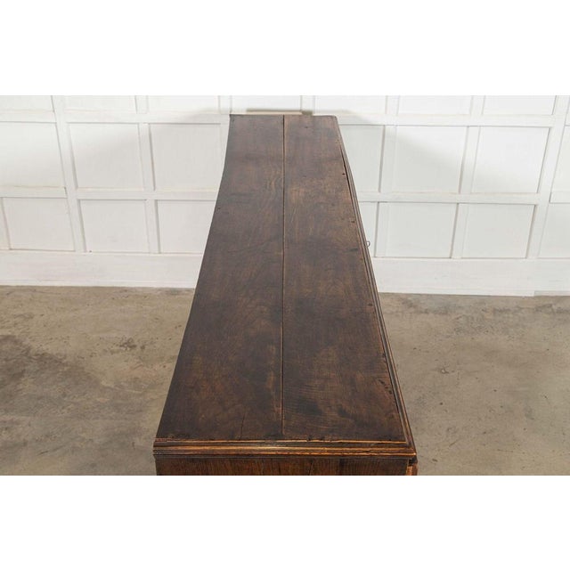 Wood Large English George III Provincial Oak Dresser Base, 1790s For Sale - Image 7 of 18
