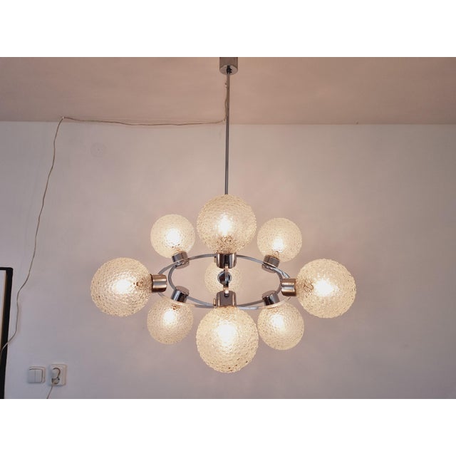 Large Mid-Century Galaxy Sputnik Chandelier, Germany, 1970s For Sale - Image 6 of 16