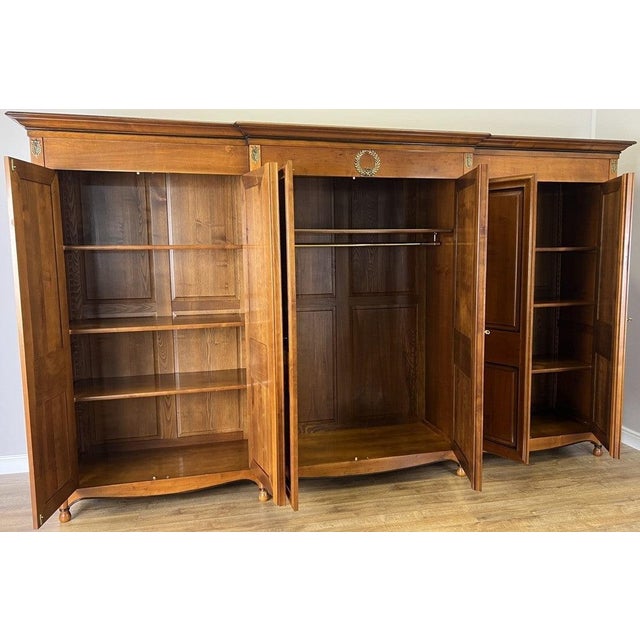Vintage French Carved 6-Door Armoire For Sale - Image 16 of 17