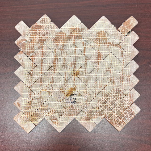 Rosso Verona Marble Honed 1" X 2" Herringbone Mosaic For Sale - Image 4 of 4