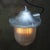 Vintage Industrial Silver Metal and Glass Pendant Lamp from Holophane For Sale - Image 5 of 7
