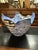Vintage Blue and White Hand Thrown Studio Pottery Bowl For Sale - Image 4 of 10