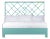 Darien Platform Bed King, Turquoise For Sale