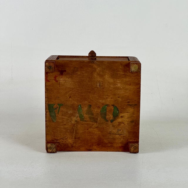 1920s A Diminutive Art Deco Period Wood Double Level Drawer Cabinet for Nicknacks For Sale - Image 5 of 8
