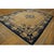 Antique Peking Chinese Floral, Medallion Blue, Ivory Beige Cream White 1920s Rug, Circa Date: 1920s. This exquisite...