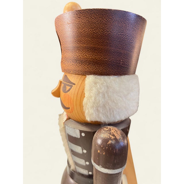 Handmade Nutcracker Christmas Decoration in Wood from Erzgebirge, 1980s For Sale - Image 6 of 7