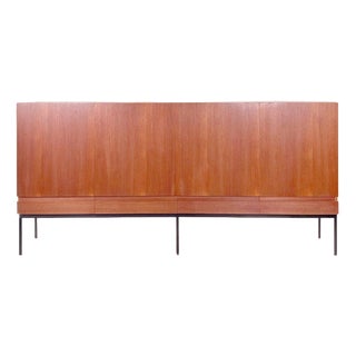 Vintage B60 Highboard in Teak by Dieter Waeckerlin for Behr, 1960s For Sale