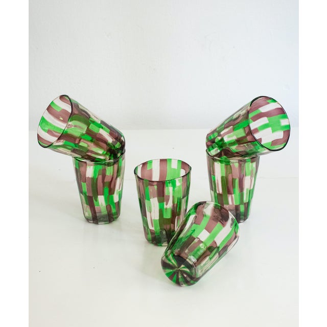 Italian Murano Glassware by Mariana Iskra for Ribes, 2004, Set of 6 For Sale - Image 4 of 8