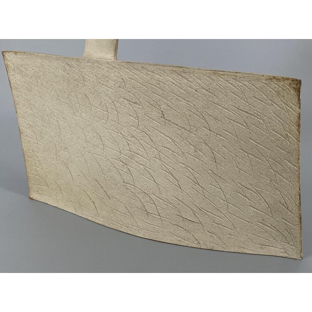 Abstract Studio Ceramic Fireclay Sculpture Vase, 1980s For Sale - Image 4 of 18
