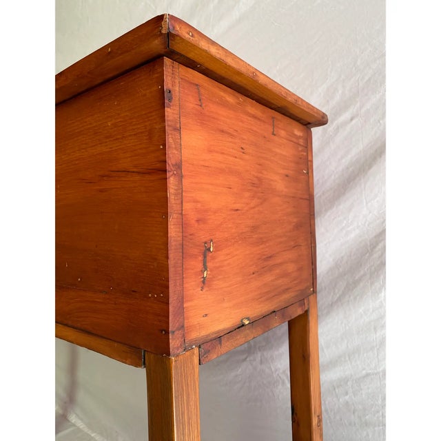 19th Century Antique Farmhouse American Country Pine Chest For Sale - Image 11 of 12