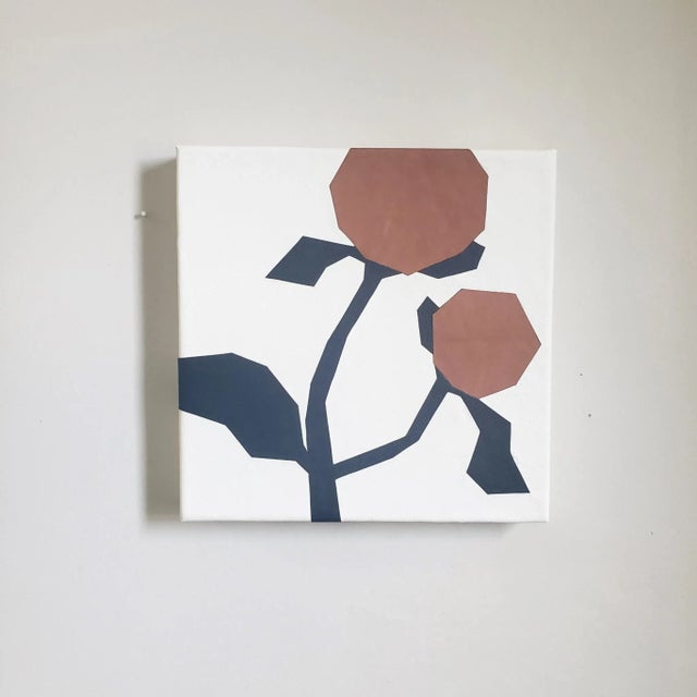 Minimalist Handmade Leather Wall Art "Juliet Peach" For Sale In Cleveland - Image 6 of 6