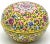 Mid 20th Century Chinese Export Yellow Floral Beijing Enamel Round Box For Sale - Image 9 of 12