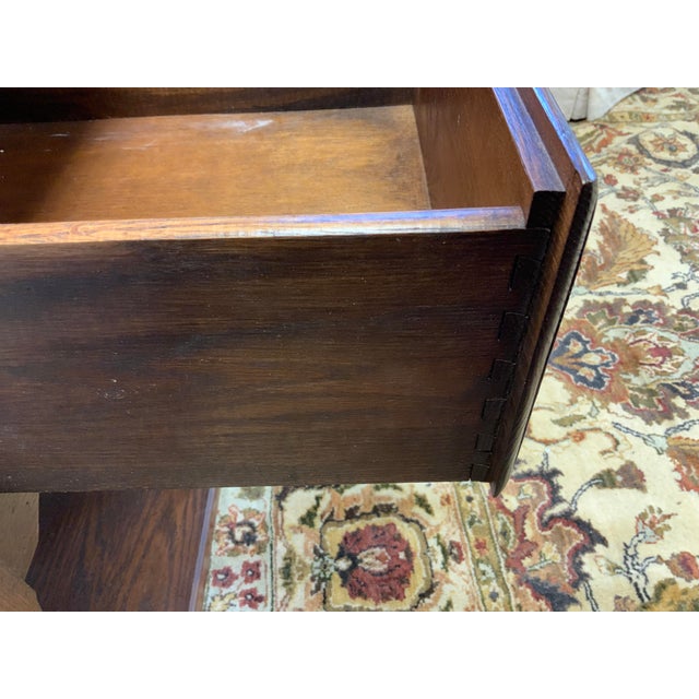 20th Century Stone House Collection Oak Wood Console For Sale - Image 9 of 13