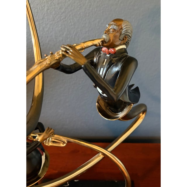 1980s Bronze Sculpture by Paul Wegner Entitled "Swingin Blowing Playin" For Sale - Image 4 of 16